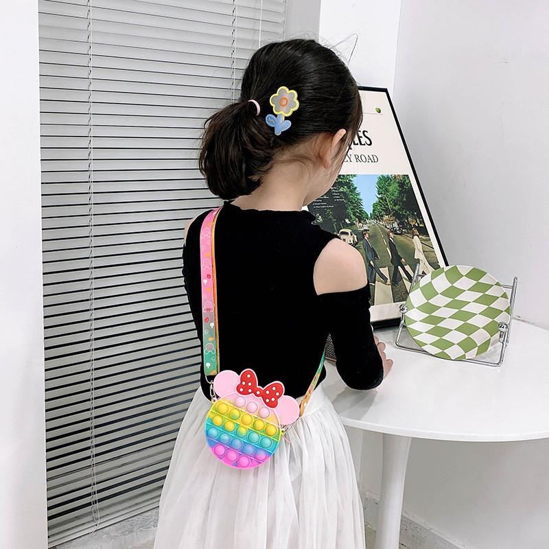 Cute Mini Silicone Sling Bag For Kids With Breathable Waterproof Features