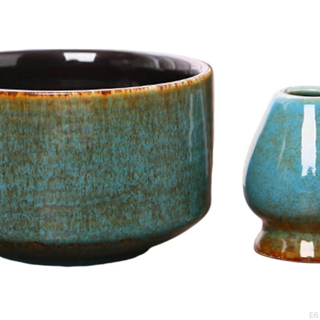 Чайный набор из 4 предметов из бамбука, венчик для матча и держатель, японский подарок для влюбленных, чаша с носиком