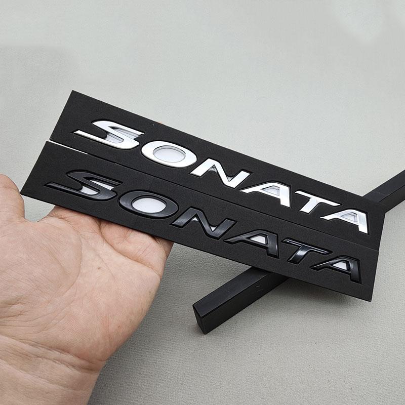 rlapg3 3D ABS SONATA TUCSON Styling Car Logo Letter Decal Tail Rear Trunk Emblem Badge Sticker For Hyundai Auto Decoration Accessories