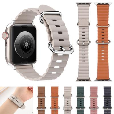 Кожаный ремешок Ocean Band для Apple Watch Ultra 49 мм серии SE 8 7 6 5 4 3 2 38 40 41 42 44 45 мм