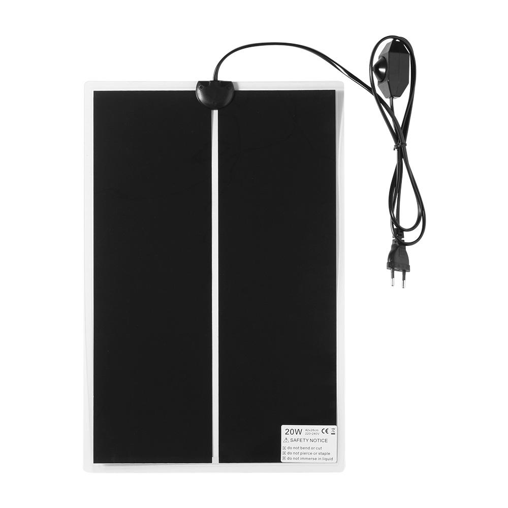 Обогреватель для домашних животных, рептилий, грелка для домашних животных, виварий, террариум, обогреватель с термостатом, вилка ЕС