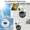 LS VISION 8MP Solar Camera 4G Wireless WiFi Dual Lens CCTV 4K Dual Screen Security Protection Human Detection PTZ Waterproof Outdoors Cam