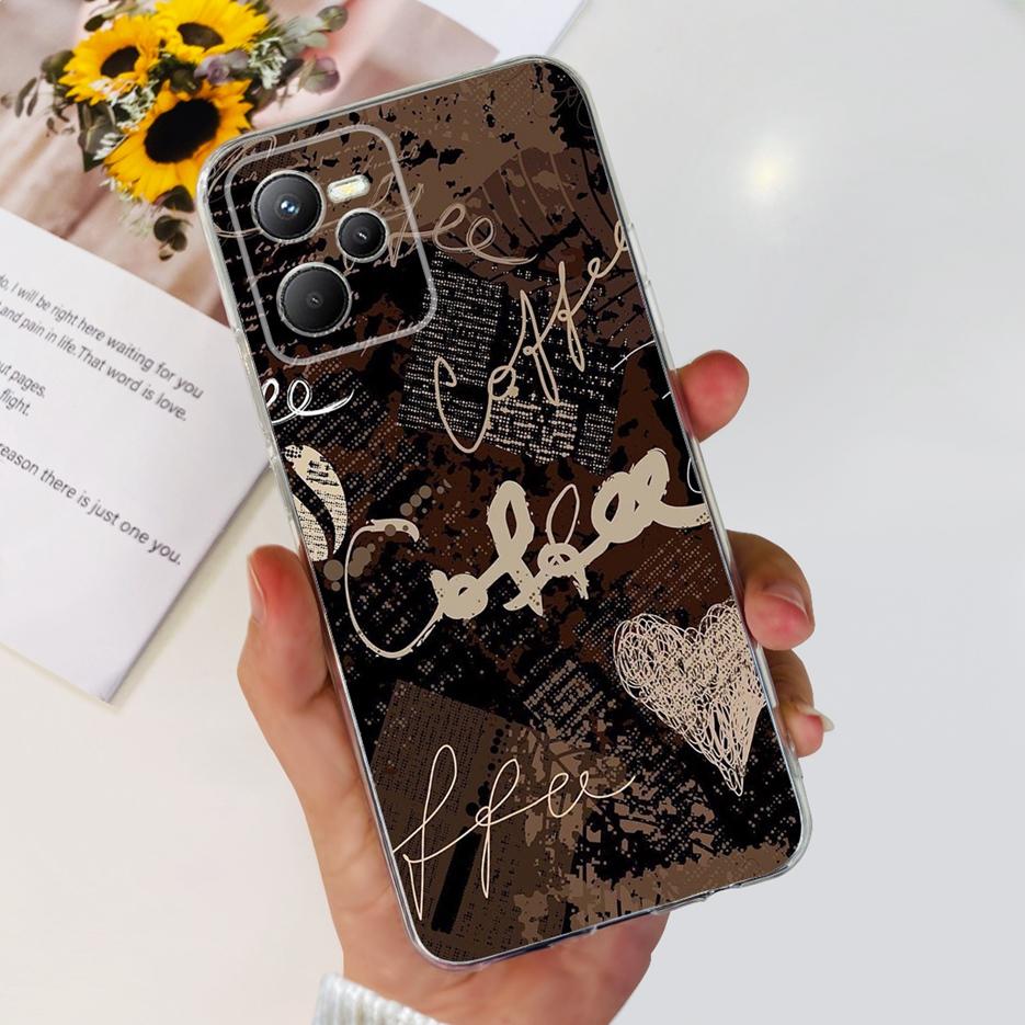 Чехол для Realme C35 RMX3511 Стильный окрашенный чехол Прозрачный силиконовый Мягкий тонкий чехол для телефона Для Realme C35 C 35 RealmeC35 Fundas Shell