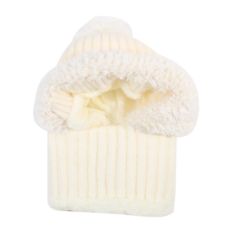 Autumn Winter Hats For Women Men Windproof Protection Ear Scarf Knit Cap Thick Warm Knitted Hat