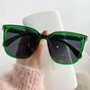 Fashion Oversized Sunglasses Woman Brand Designer Vintage Square Sun Glasses Female Big Frame Gradient Shades Oculos De Sol