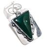 Ювелирный кулон из натурального малахита 925 пробы из серебра 2,17 дюйма z9g20