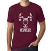Ultrabasic Graphique Homme Reinbeer T-Shirt Cadeau Imprime Tee-shirt