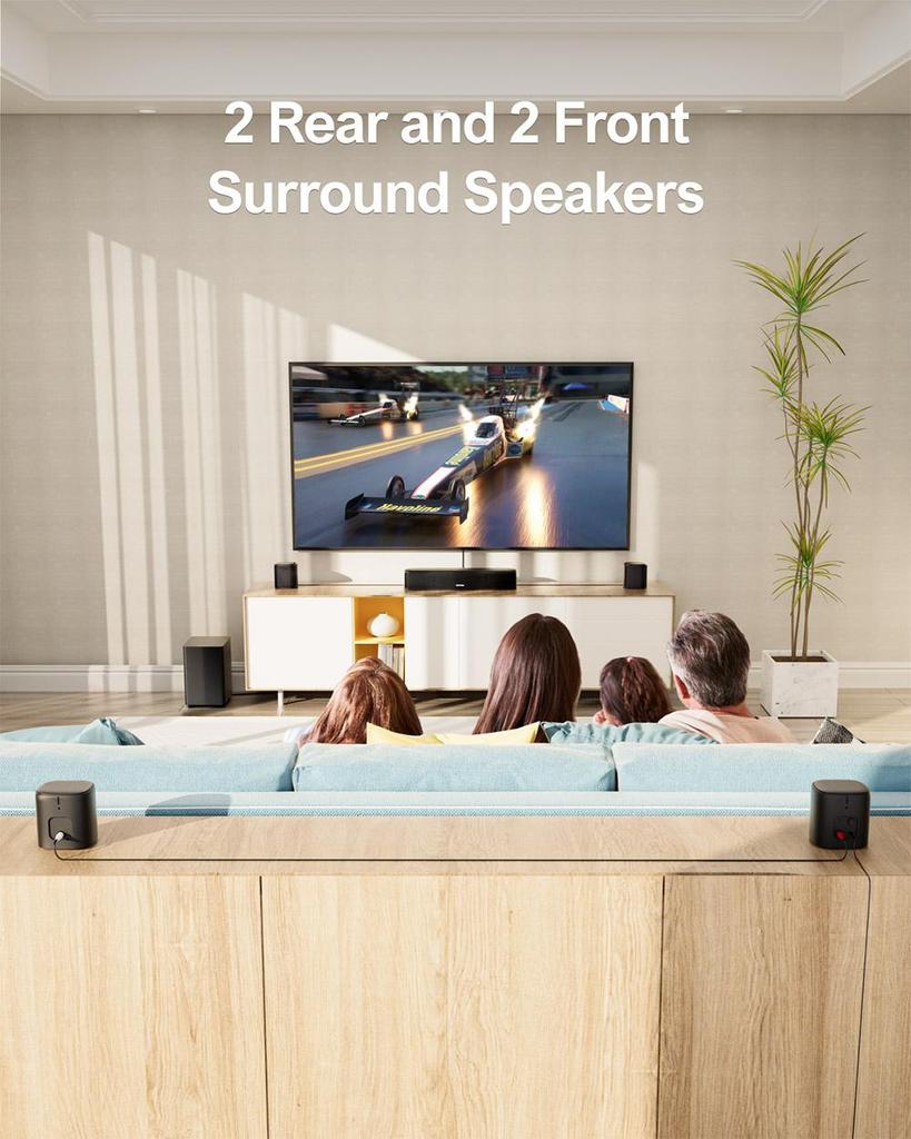 Ultimea  Aura  A40 Soundbar Subwoofer Speaker Kit, 7.1 Channel, App Control, 10 Bands Equalizer Settings