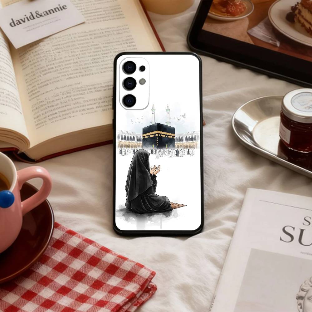Крутой чехол для телефона с рисунком 'IN M-Mecca P-Pilgrims Art' для Samsung S 25,24,23,22,30,21,10,9,Ultra,Plus,Lite,FE,4,5 G Мягкий черный чехол
