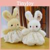 Gauze Rabbit Pearl Skirt Plush Doll With Butterfly Bow Animal Toy Gift Birthday