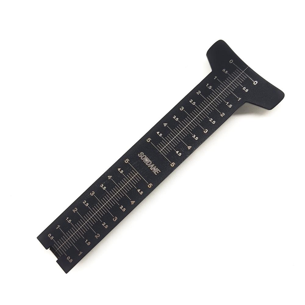 1 Piece Dental Stainless Steel Measuring Lip Ruler Dental Lab Tools Papillameter Ruler Papilla Gauge