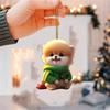 Dog Charming Plush Pendant Acrylic Car Rearview Mirror Decorative Piece Hanging