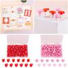 100PCS Photo Pins Thumbtack Love Heart Thumb Tacks Reusable Push Pin Bulletin Boards
