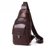 Новая мужская сумка 100% Воловья кожа Сумки через плечо Мужские нагрудные сумки качественная сумка на плечо муж Мода роскошь дизайнерская сумочка