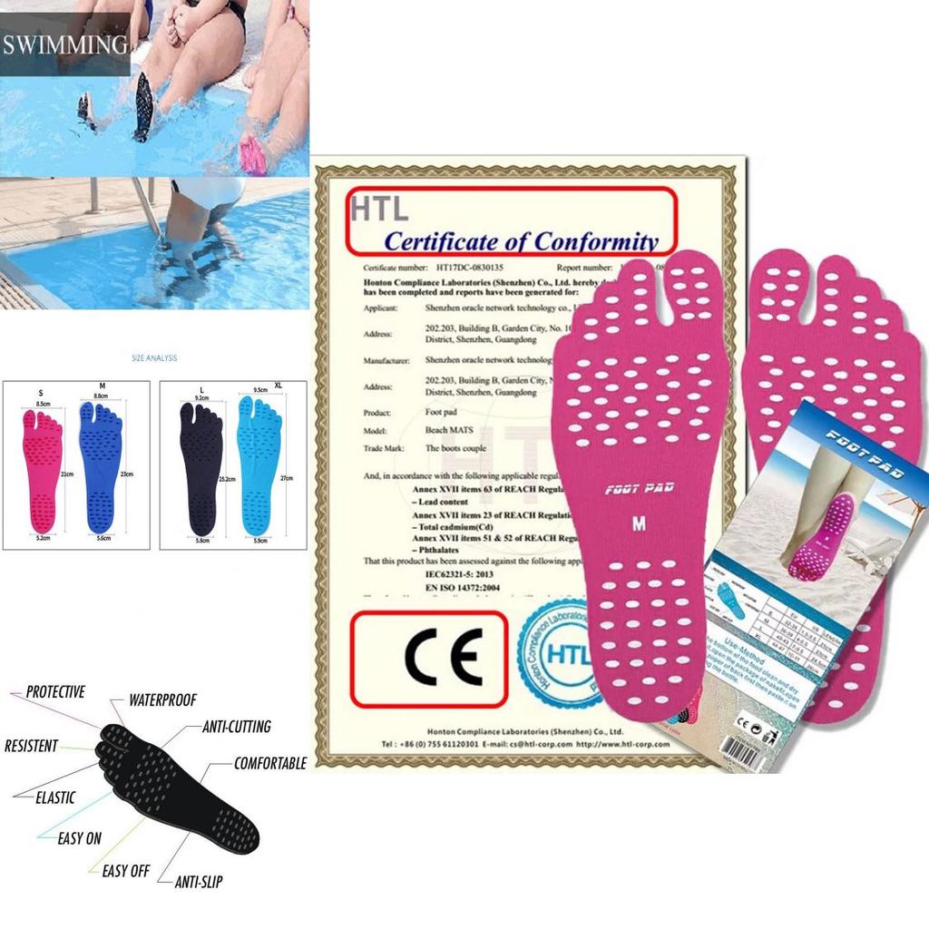 Premium Quality Foot Stickers Shoes With Waterproof Adhesive For Hypoallergenic Comfort