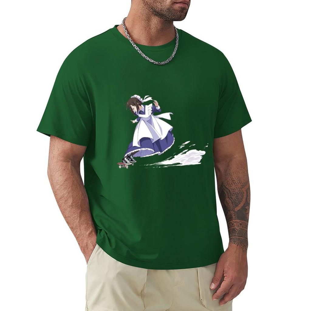 Skate Board Maid T-Shirt Graphic Tee Shirt Anime Tshirt Shirts Graphic Tee Men