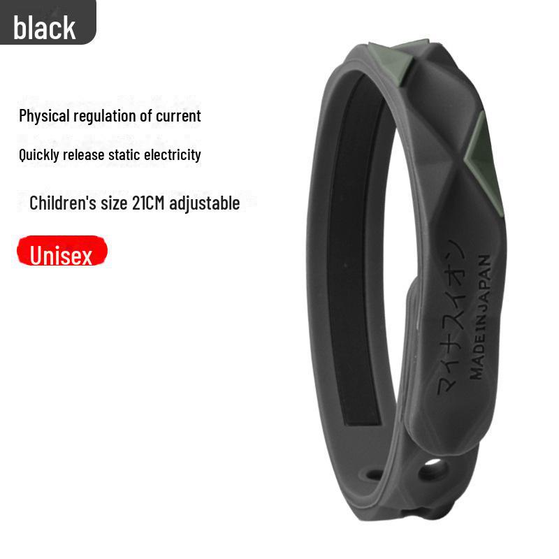 Мужской беспроводной антистатический силиконовый браслет для устранения статического электричества