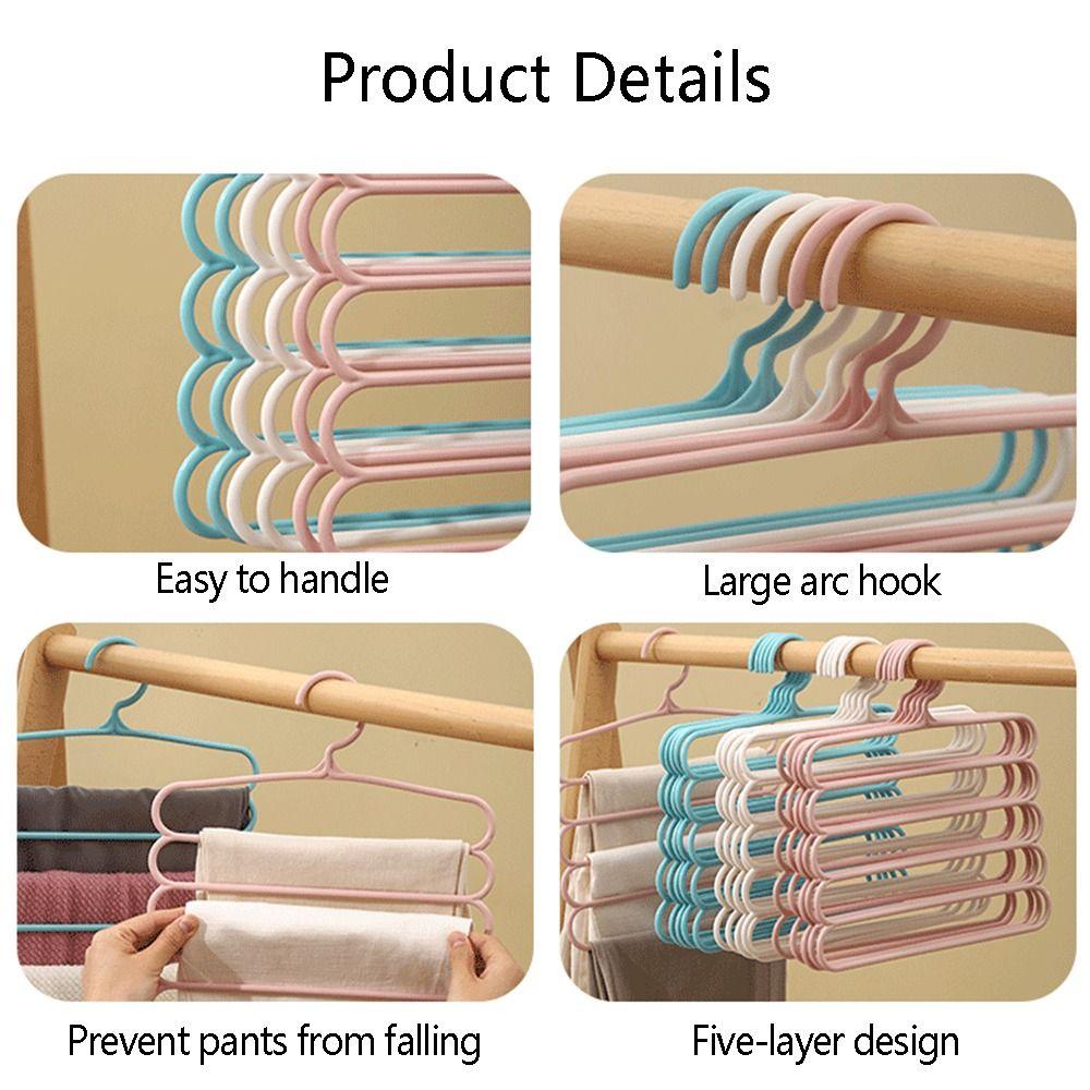 Convenient Multi-layer Towel Scarfs Racks Pants Rack Clothes Rack Trousers Hangers Storage Holders