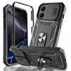 Чехол для 16 15 14 Pro Max 13 12 11 Pro Plus 360 Полная Защита Прочный Защитный Слайдер Защитное Кольцо для Камеры Чехол