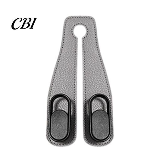 Rear Seat Storage Solutions Universal Car Hook Hanger, Faux Leather Back Durable Hooks Foldable Interior Organizer for Hanging Groceries And Handbags