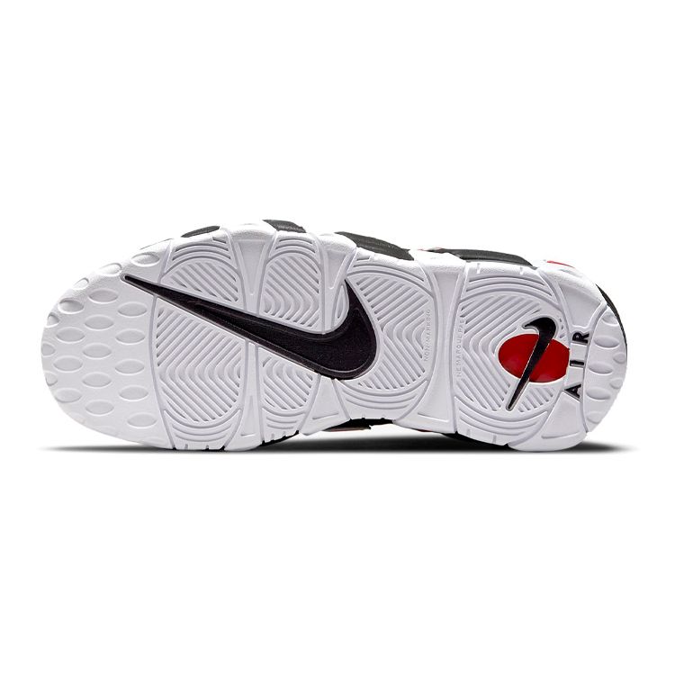 Nike Air More Uptempo GS Black University Red Детские кроссовки Белые DM3190-001