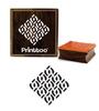 Printtoo Craft Textile Square Celtic Pattern Wooden Rubber Stamp Scrap-booking-2 X 2