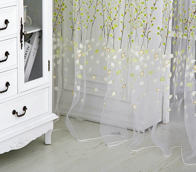 Зимняя вишня Штора Тюль Окно Волан Занавеска 1 Панель Ткань