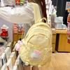 Elementary school children's schoolbag Girls junior high school students splicing cartoon backpack fashion backpack