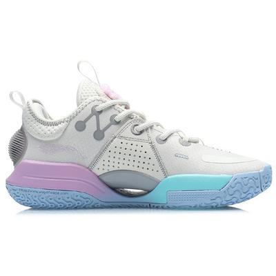 Li Ning All City 9 Youth Edition All City 9 Низкие Детские Баскетбольные Кроссовки Сахарная Вата ABAR051-1