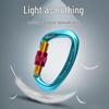 Carabiner Rappelling D-shaped Climbing Lock Outdoor Safety Hook Load-bearing Quickdraw Insurance Buckle