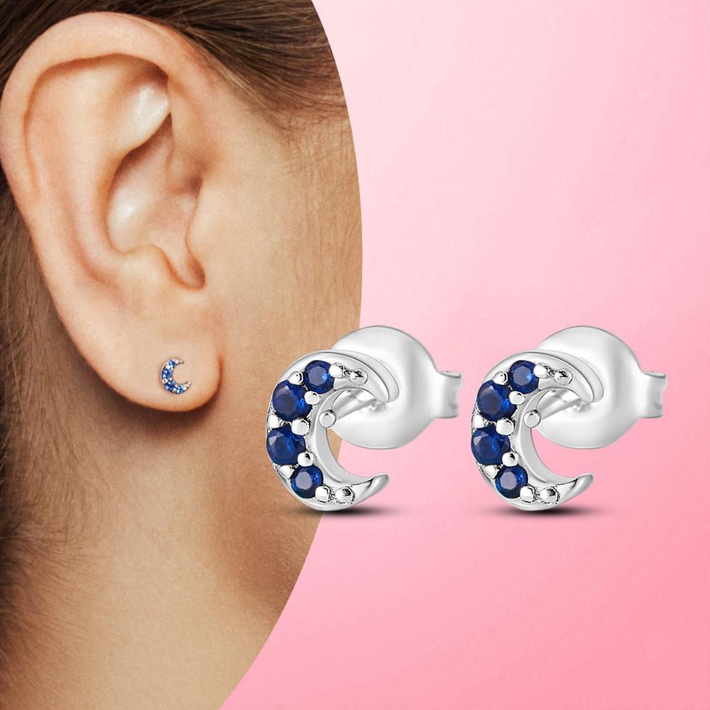 Серьги Серебряные серьги 925 пробы Геометрические серьги-гвоздики для женщин Свадебные серьги в корейском стиле S925 Изящные ювелирные изделия Тенденция