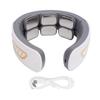 Electric Pulse Neck Massager with Heat Voice Broadcast 6 Heads 6 Modes 9 Gears TENS Unit Lymphatic