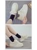 Весенние женские белые туфли Dad Shoes на толстой подошве 2025 года — дышащие, увеличивающие рост, универсальные кроссовки для весны и осени