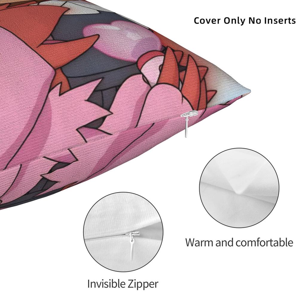 Digimons Cartoon Square Pillow Covers Polyester Bed Car Piyomon Tentomon Cushion Cover Cool Decorative Throw Pillow Case 45*45