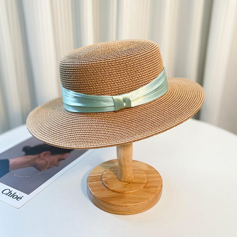 Seaside Beach Hat Lace Straw Hat Children Summer Visor Breathable Sunscreen Bucket Hat Vacation Style Straw Hat