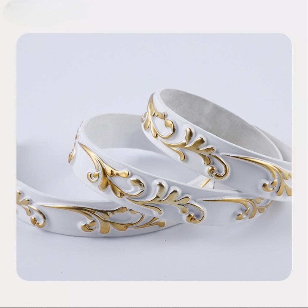 1 шт. 2 м/3 метра 3D ПВХ Самоклеящаяся Декоративная Мягкая Линия Плинтус Потолочная Молдинг Линия Линия Молдинга для Задней Стены 3D