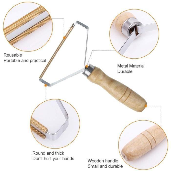 Rasoir Anti Bouloche - ZHUODIKE - Réutilisable - Cuivre Pur - Durable - Pour Vêtements et Tapis