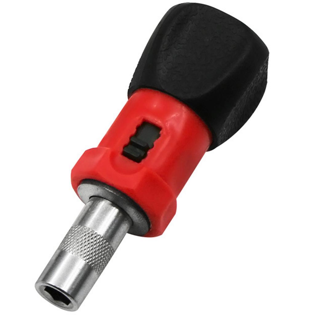 Short Ratcheting Screwdriver Set Mini Pocket Wrench with L R Switch and Magnetic 1/4 Hex Socket Anti Slip Handle