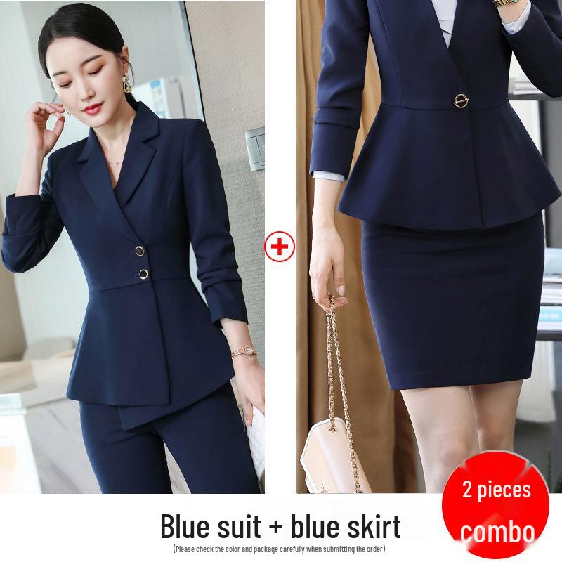 Women's Professional Goddess Style Suit Set - Autumn/Winter Formal Workwear