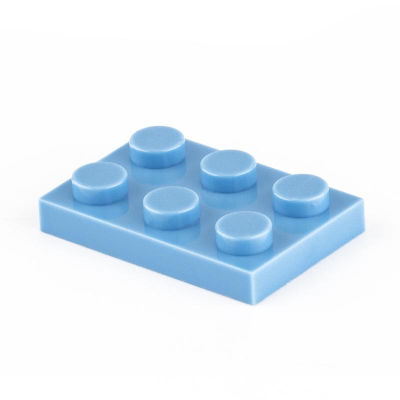 100 шт. Детали MOC 3021 Пластина 2x3 Совместимые Кирпичики DIY Сборка Строительные Блоки Частицы Детская Мозговая Игрушка Подарок