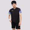 Li-Ning Дышащая быстросохнущая футболка с коротким рукавом и шорты для бега, бадминтона, тренировок, повседневный спортивный комплект, унисекс, AATV081-1