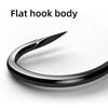 16pcs Anti-dropping Giant Hook Offset Barbed Hook for Black Carp Fishing Angled Point Design with Anti-Slip Barb Anchor Hook Bold Bulk Fishing Hook
