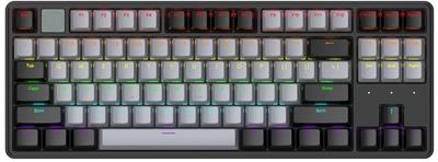 Игровая клавиатура IROK NA87 V4 Shaft Механическая клавиатура TKL Tenkeyless Английская раскладка Проводная Совместимость с горячей заменой RGB Механическая Фиксированная светодиодная подсветка с горячей заменой