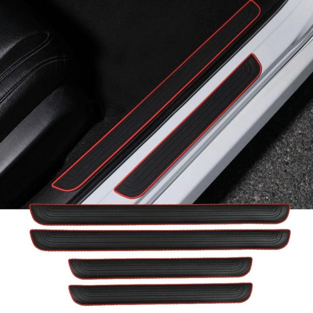 Car Styling Car Door Sill Stickers Rubber Anti-Scratch Car Door Sill Sticker  Car Door Sill
