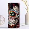 Mexican Skull Girl Tattooed Art Cover For Samsung Galaxy A13 A53 A11 A12 A32 A22 A52 A10S A41 A42 A33 A20E A30S A40 A21S Cases