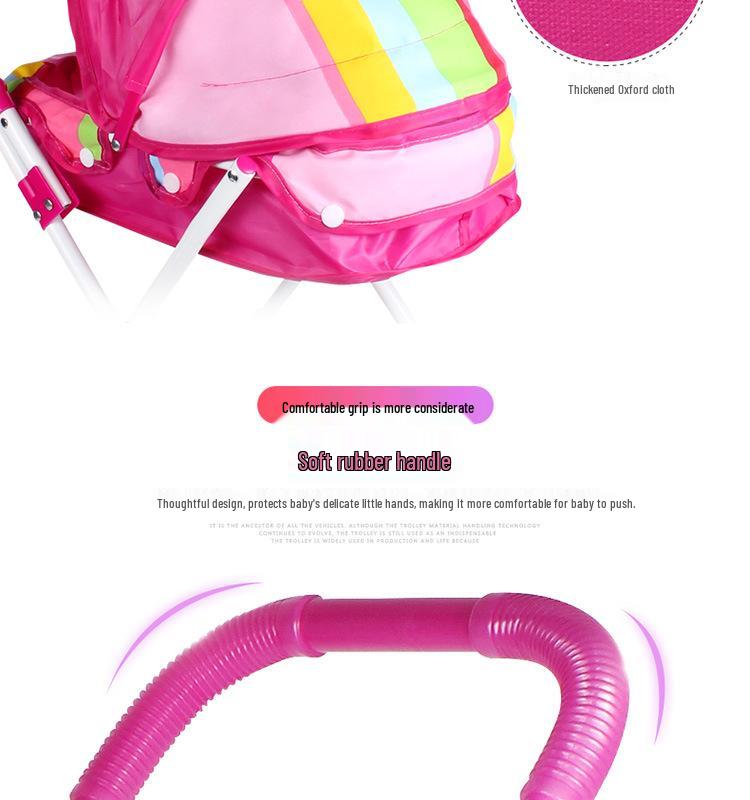 Детский домик с набором куклы и коляски