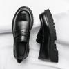 British Style Thick Bottom Round Toe High Quality Leather Shoes Work Shoes Handmade Lace-up Casual Formal Oxford Mens Shoes