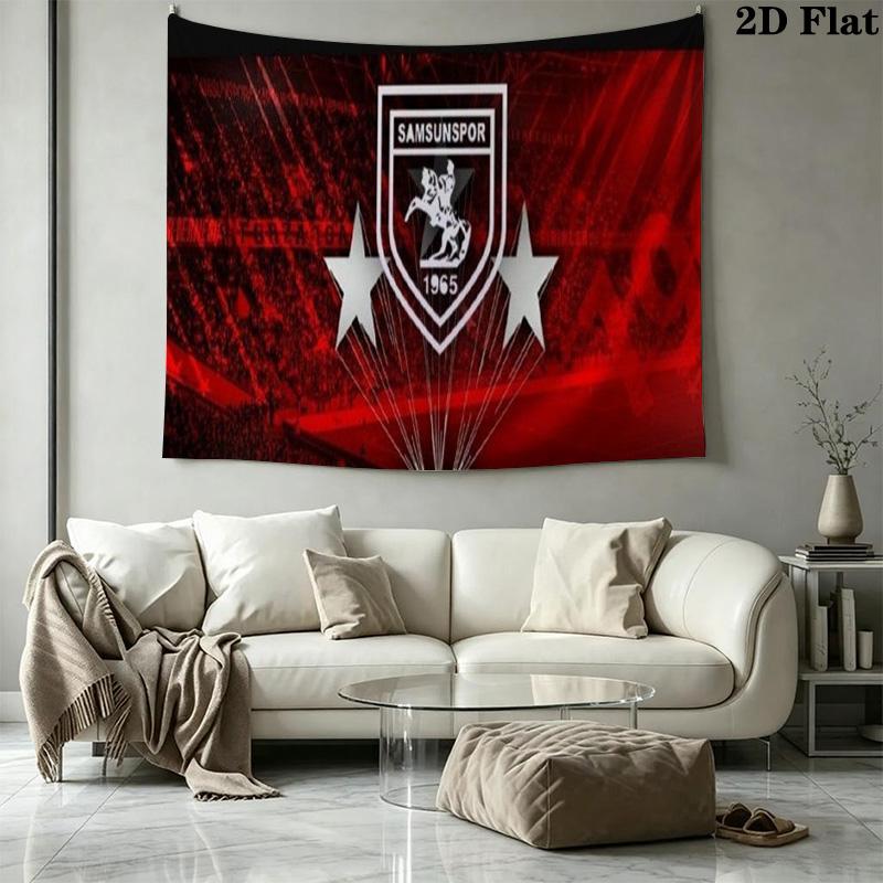 Samsunspor Wall Tapestry Aesthetic Wall Hanging Printed Fabric Blanket Decorative Tapestries for Bedroom Living Room Home Decor