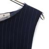 LANVIN en Bleu Made In Japan Striped Pattern No Sleeve Cut Setup 38/36 Women Used