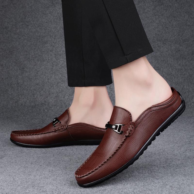 Fashion Genuine Leather Moccasins High Quality Mens Slip on Flats Casual Luxury Brand Men Loafers  2025 New Light Breathable Dress Flats